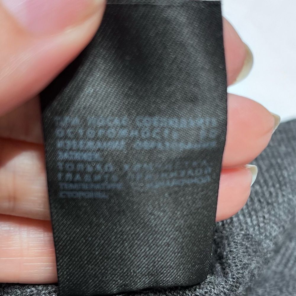 ALLSAINTS Drina Draped Layer Merino Wool Sweater Dress in Charcoal Gray 8 - Picture 8 of 9